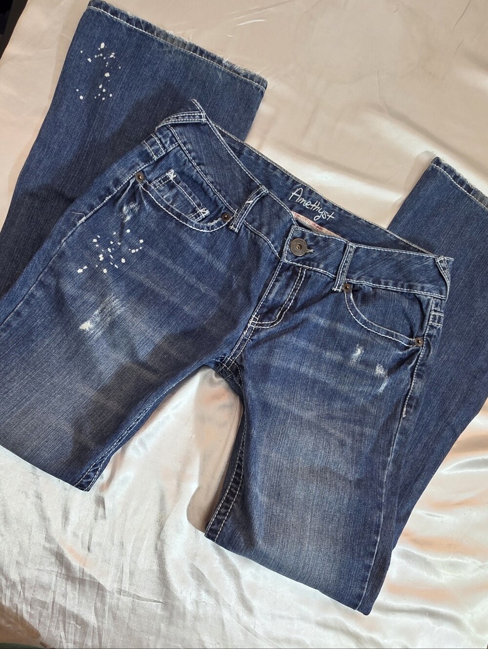 Amethyst Jeans Women's Dark Blue Flare Jeans